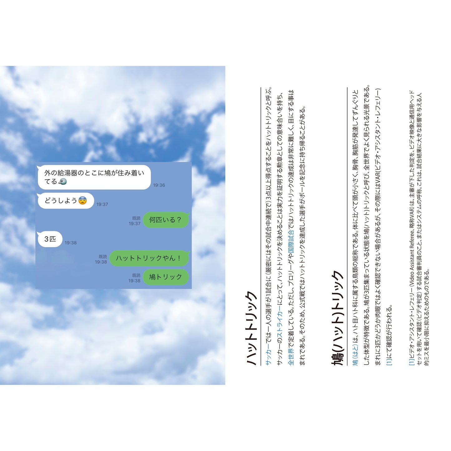 鳩(ハット)トリック