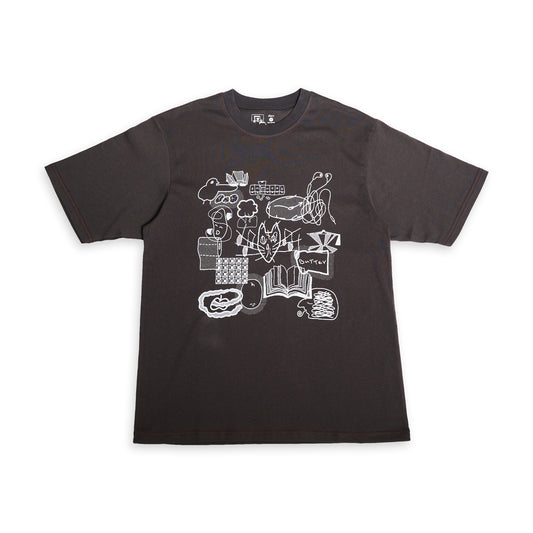 diary x Keterthekitty Morning T-shirt (DARK GRAY)