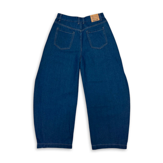 BARREL LEG JEANS (INDIGO)