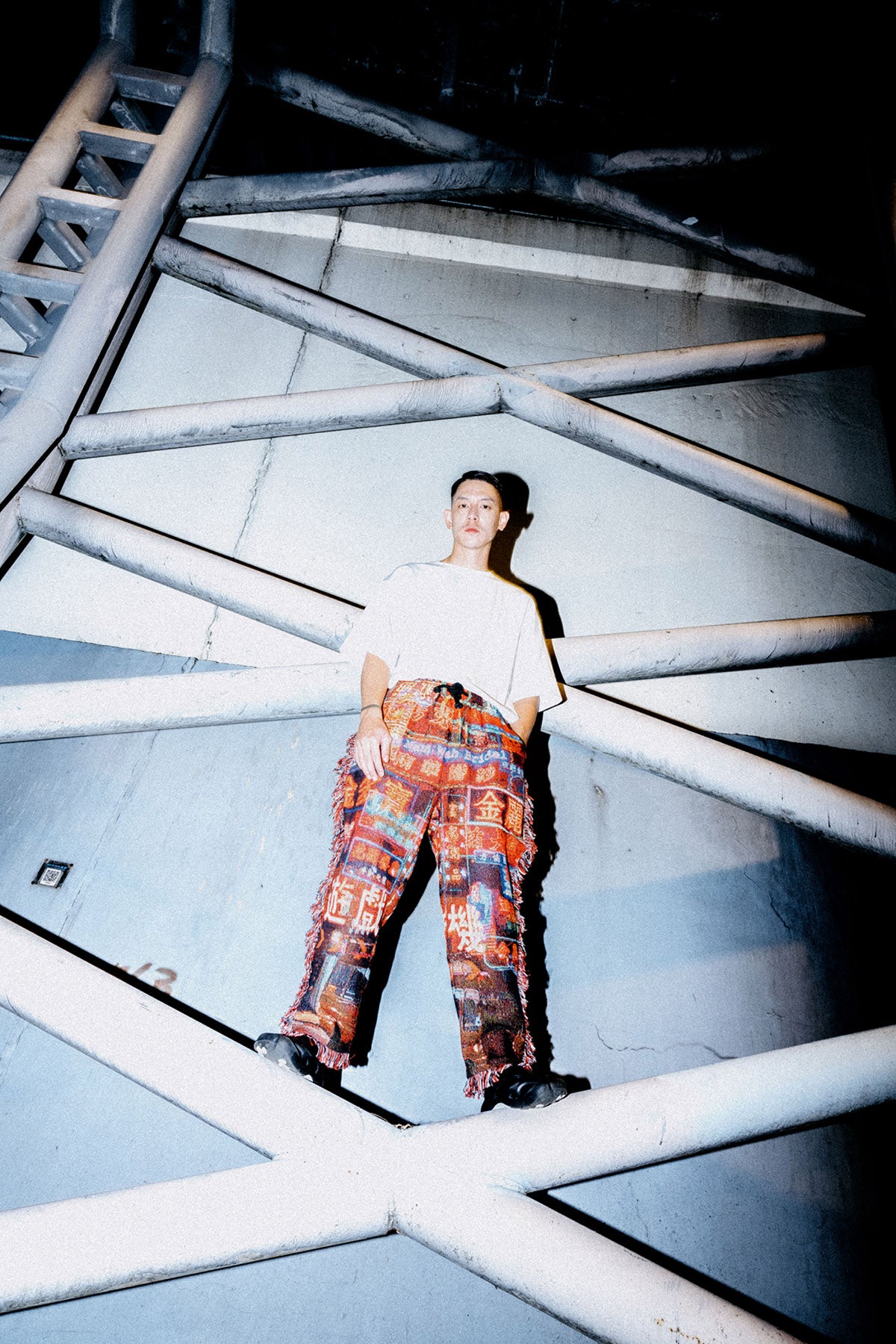 NEON SIGN BLANKET PANTS