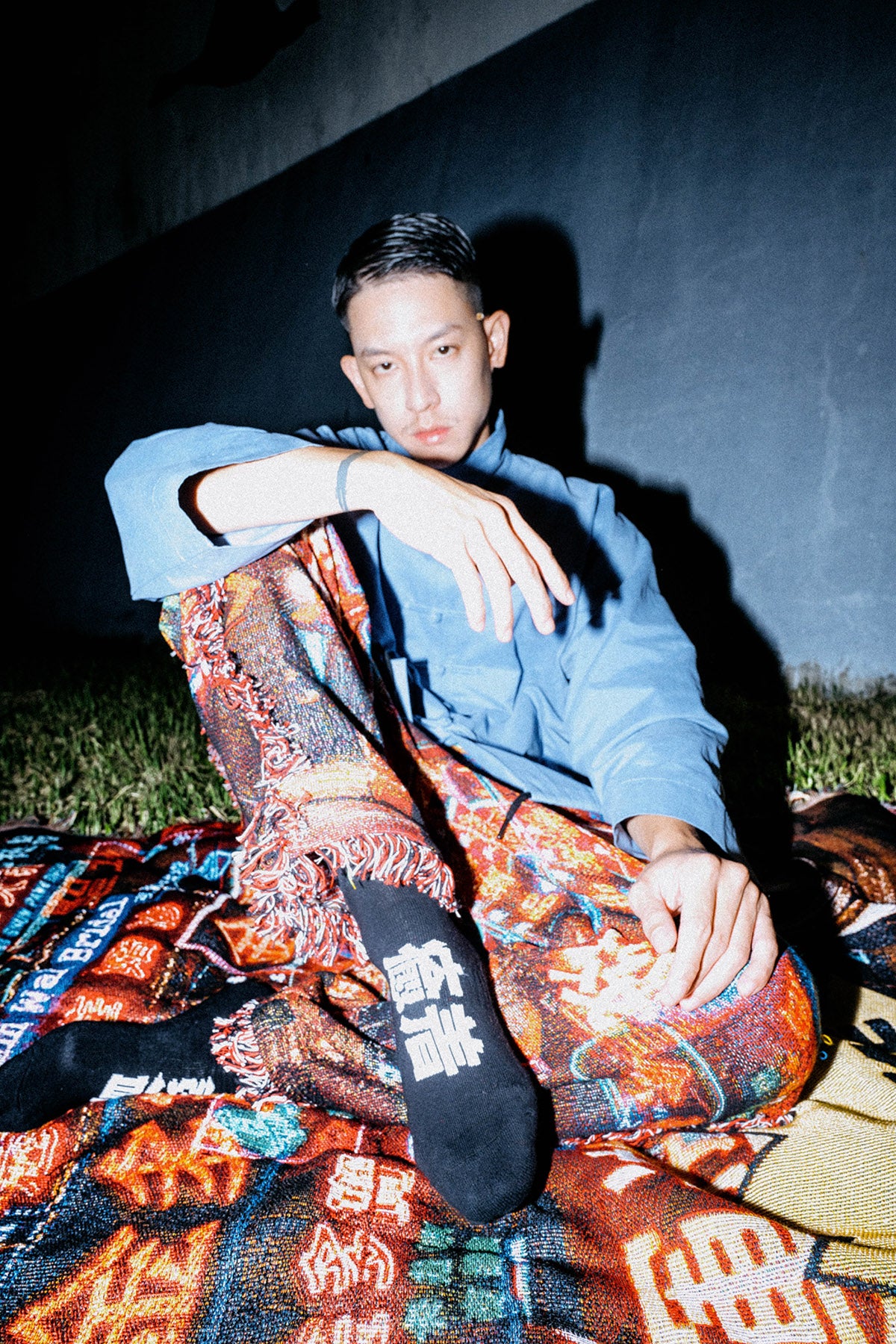 NEON SIGN BLANKET PANTS