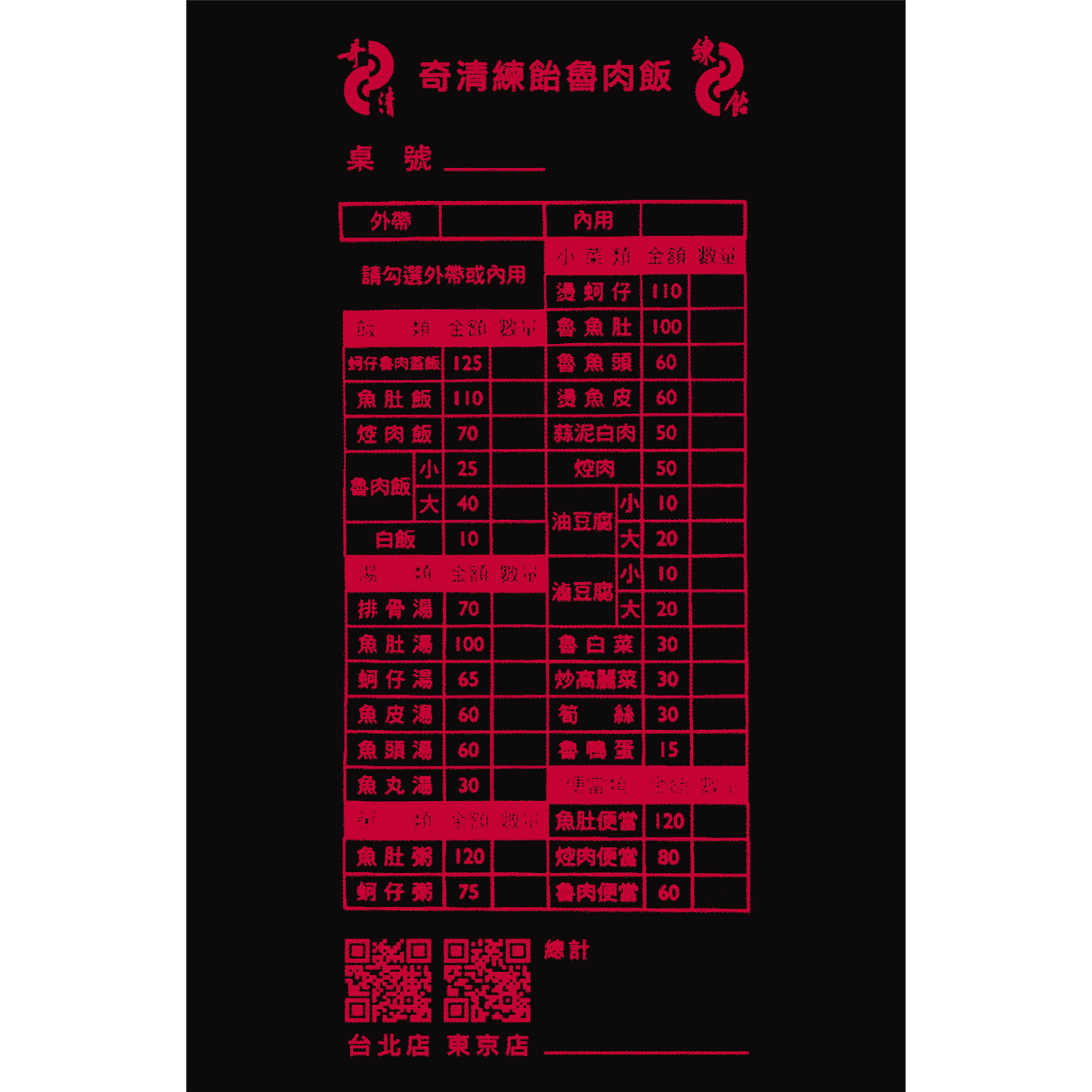 NERIAME x CHICHING RECORDS 滷肉飯 PULLOVER (日本限定版)