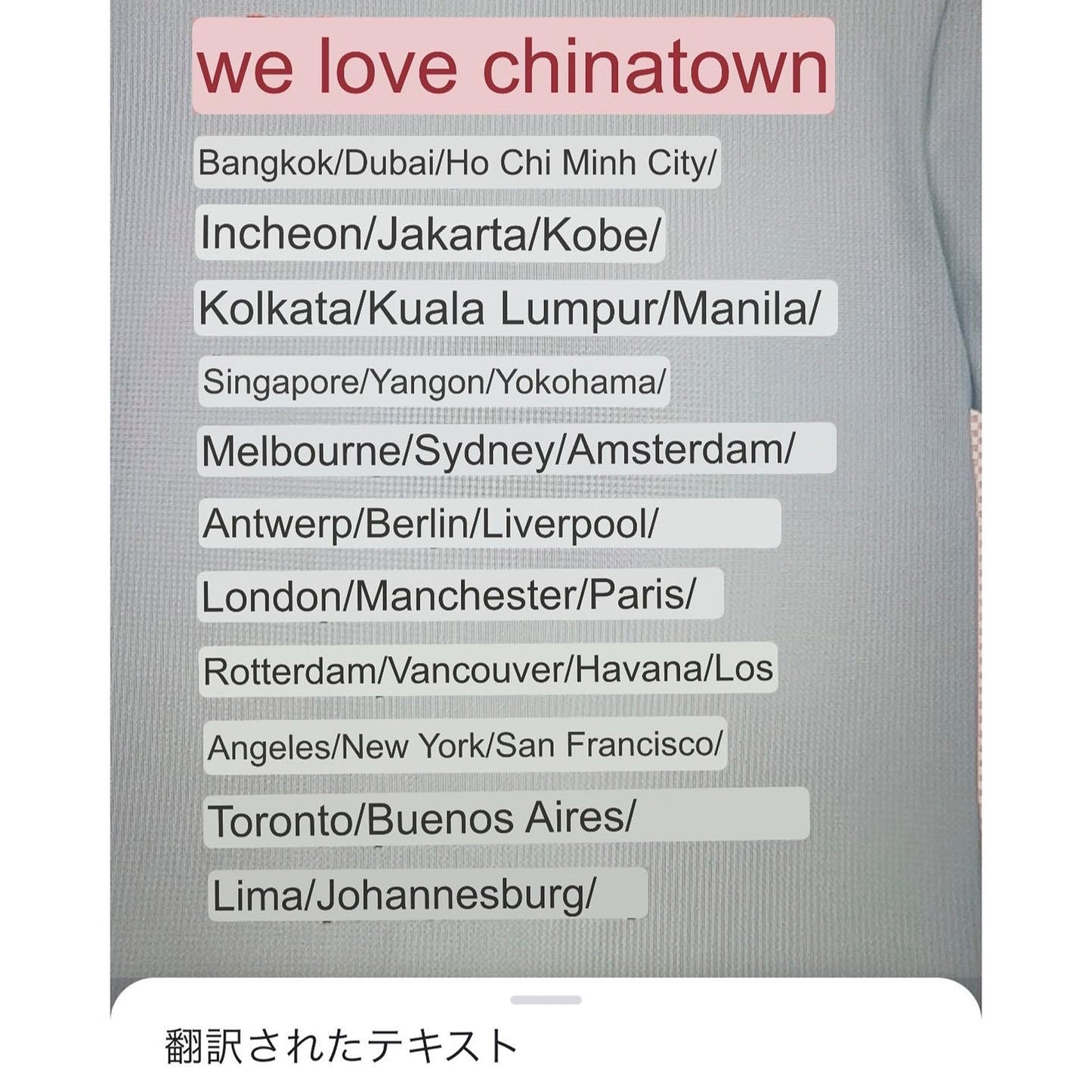 CHINATOWN TEE (WHITE)