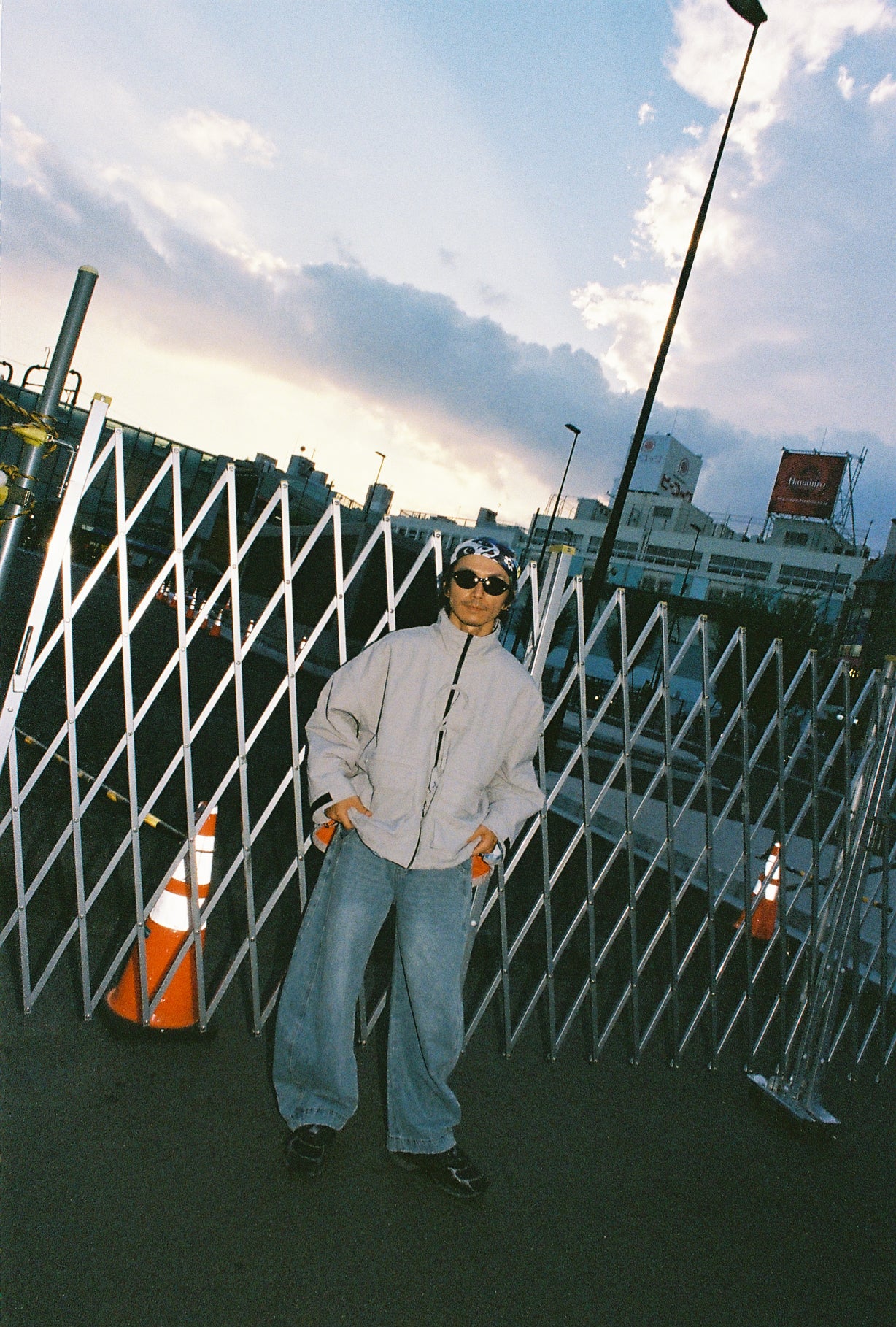 FRONT RIBBON JACKET (LIGHT GRAY)