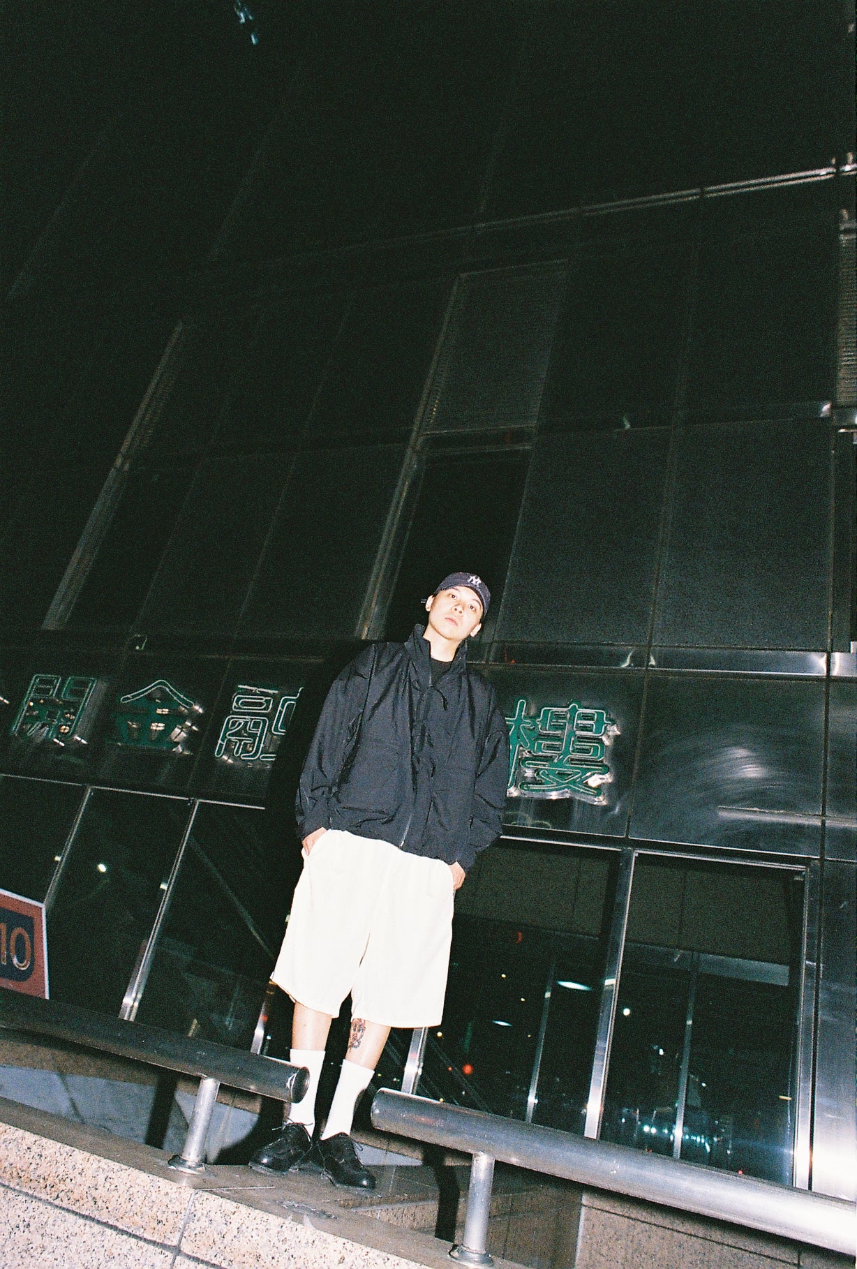 FRONT RIBBON JACKET (BLACK)