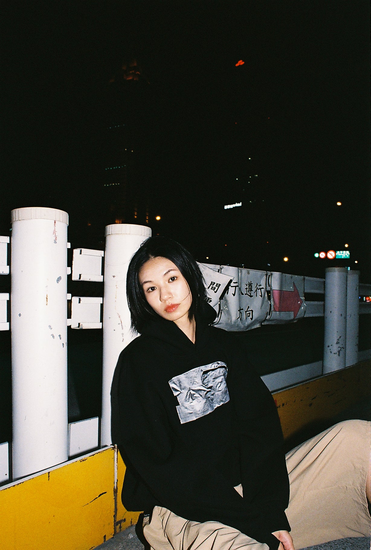 TAPED HOODIE (BLACK)