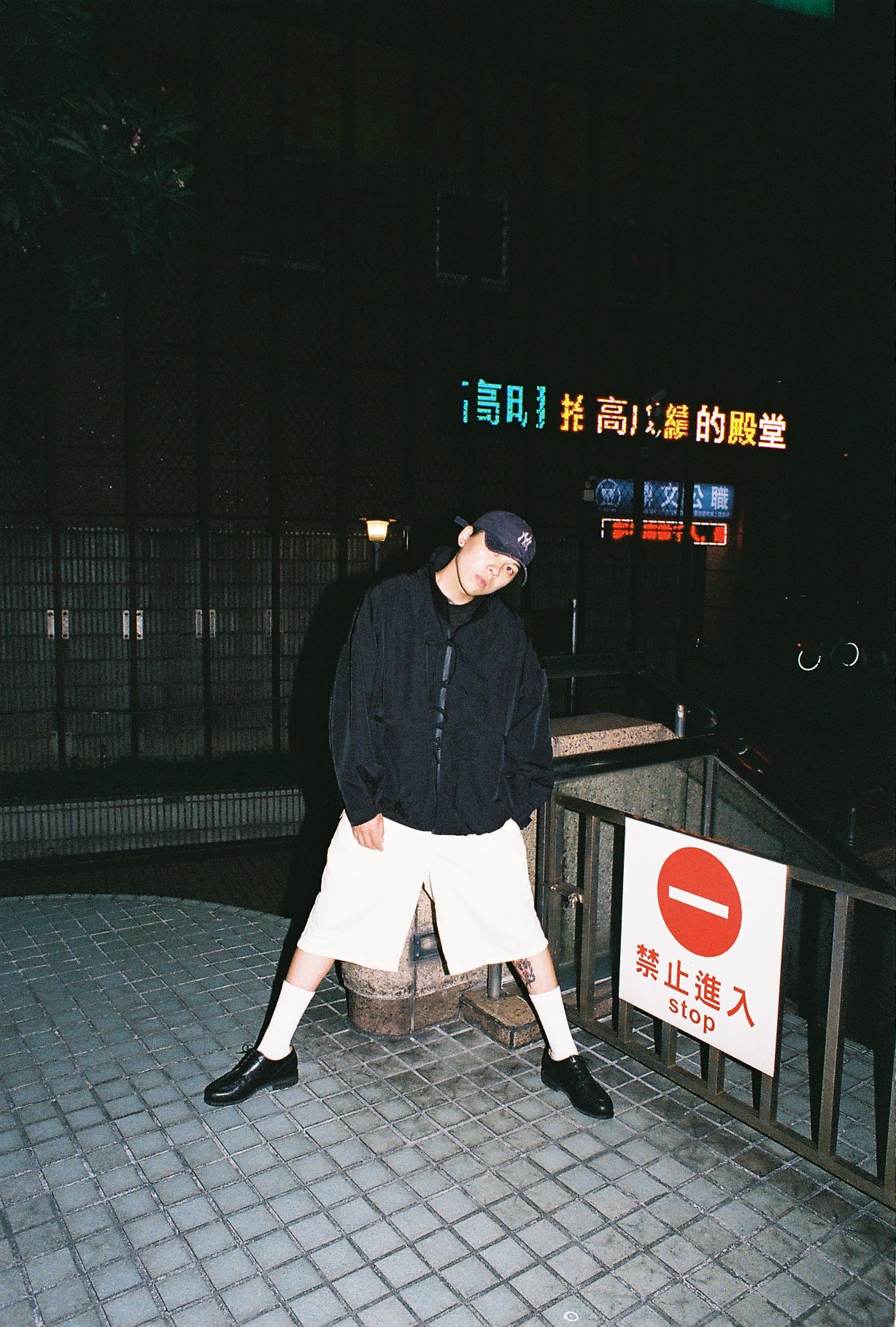 FRONT RIBBON JACKET (BLACK)