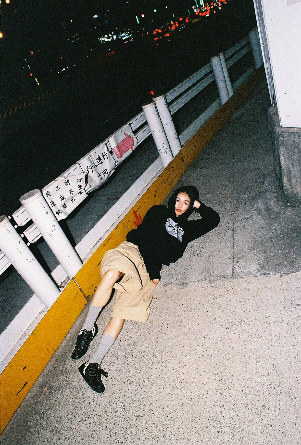 TAPED HOODIE (BLACK)