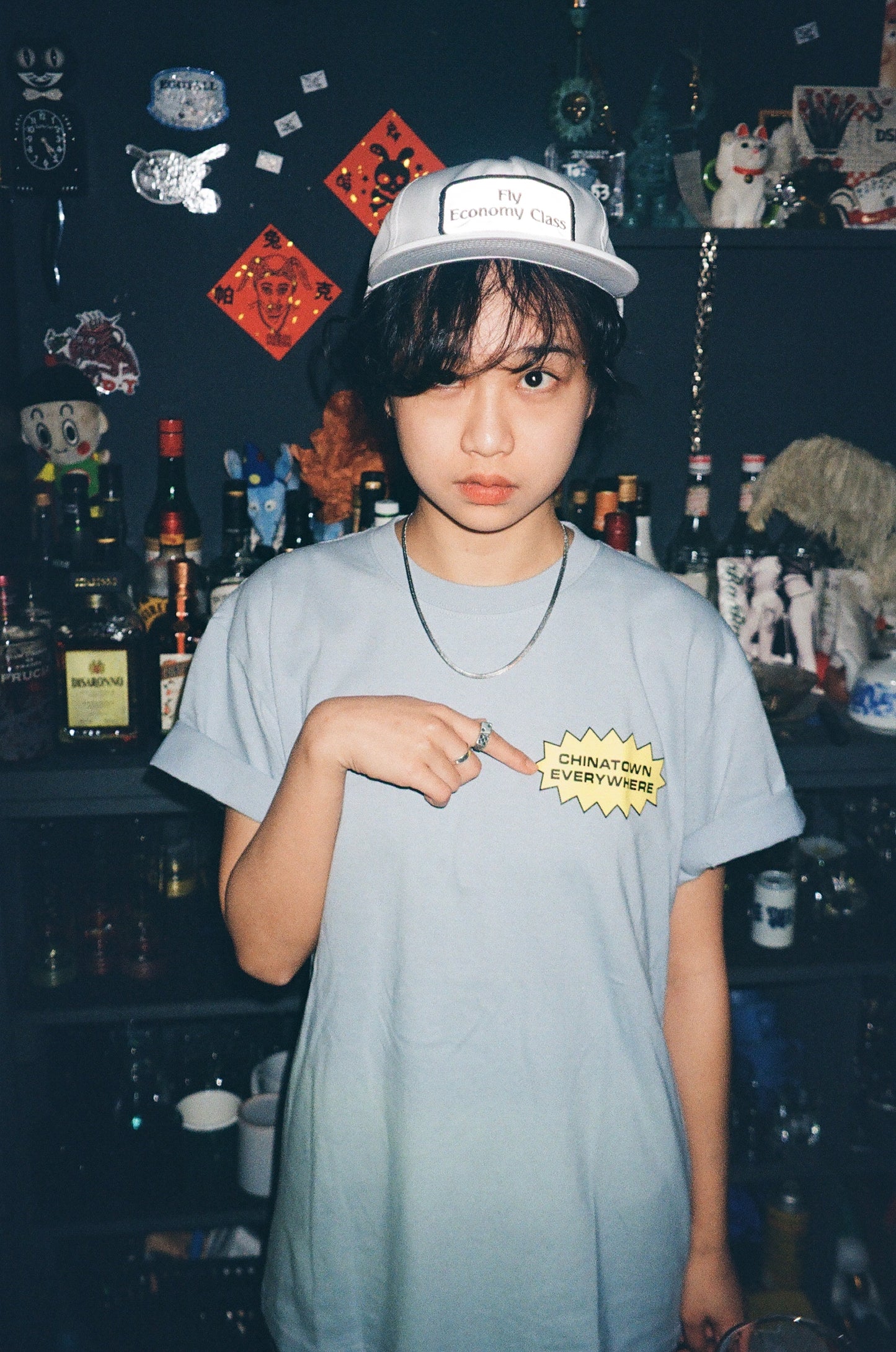 CHINATOWN TEE (DUSTY BLUE)