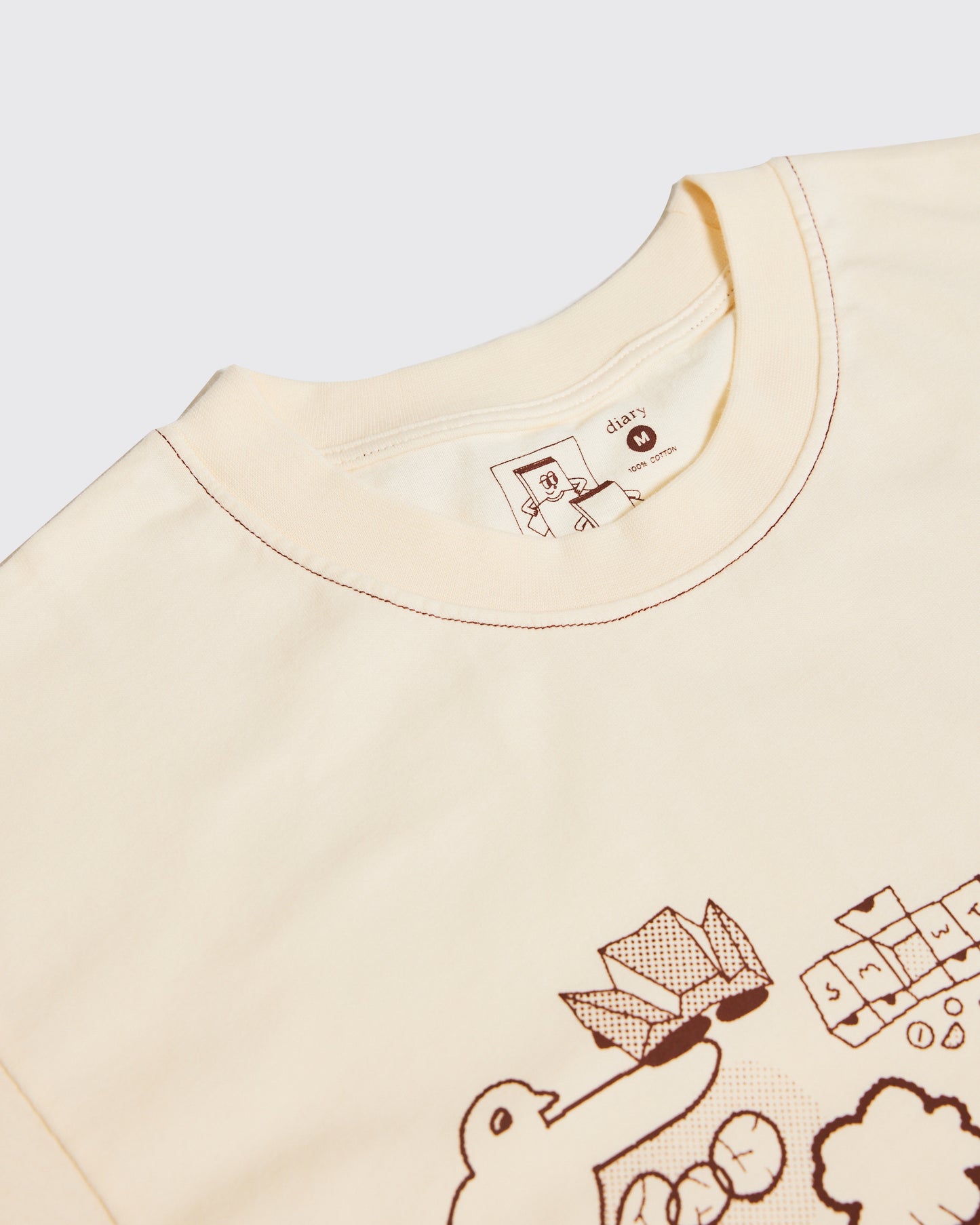 diary x Keterthekitty Morning T-shirt (CREAM)