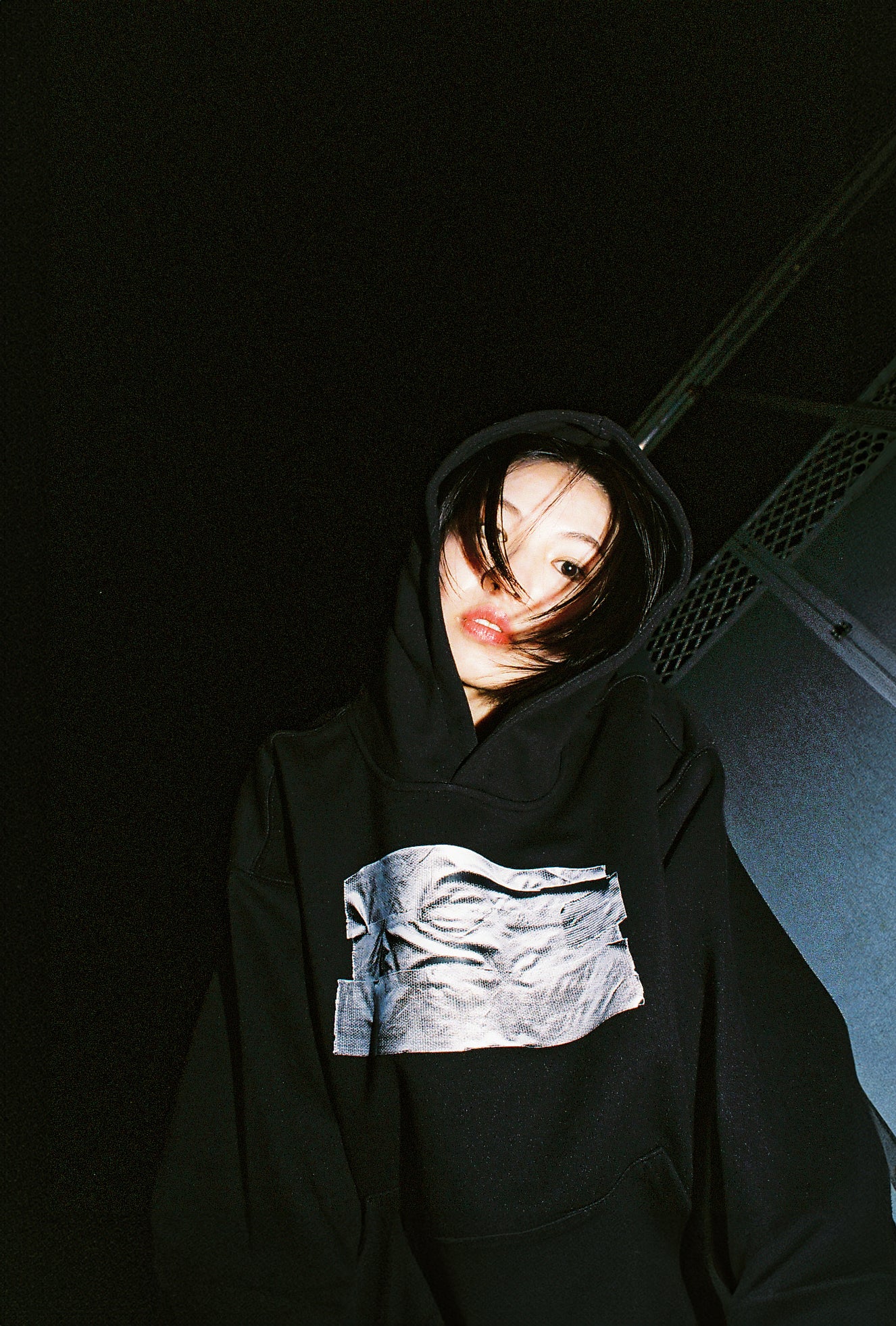 TAPED HOODIE (BLACK)