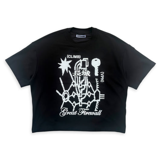 GREAT FIREWALL TEE (BLACK)
