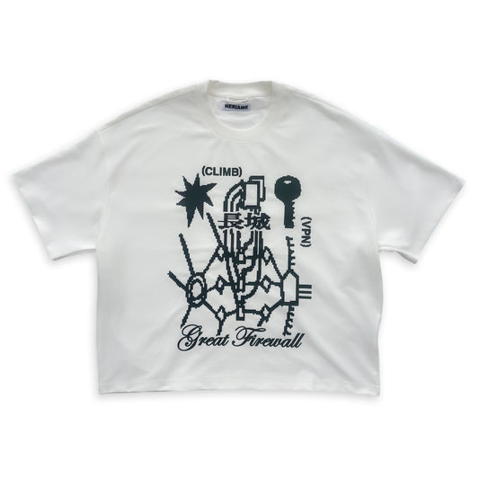 GREAT FIREWALL TEE (WHITE)