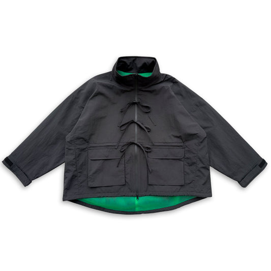 FRONT RIBBON JACKET (BLACK)