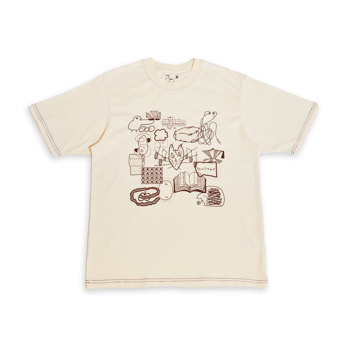 diary x Keterthekitty Morning T-shirt (CREAM)