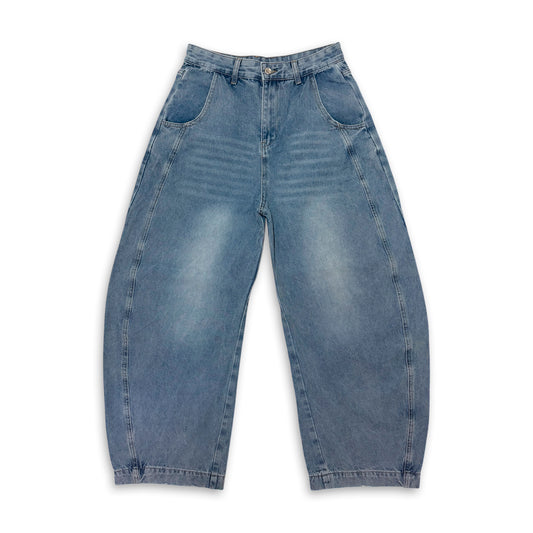 BARREL LEG JEANS (LIGHT BLUE)