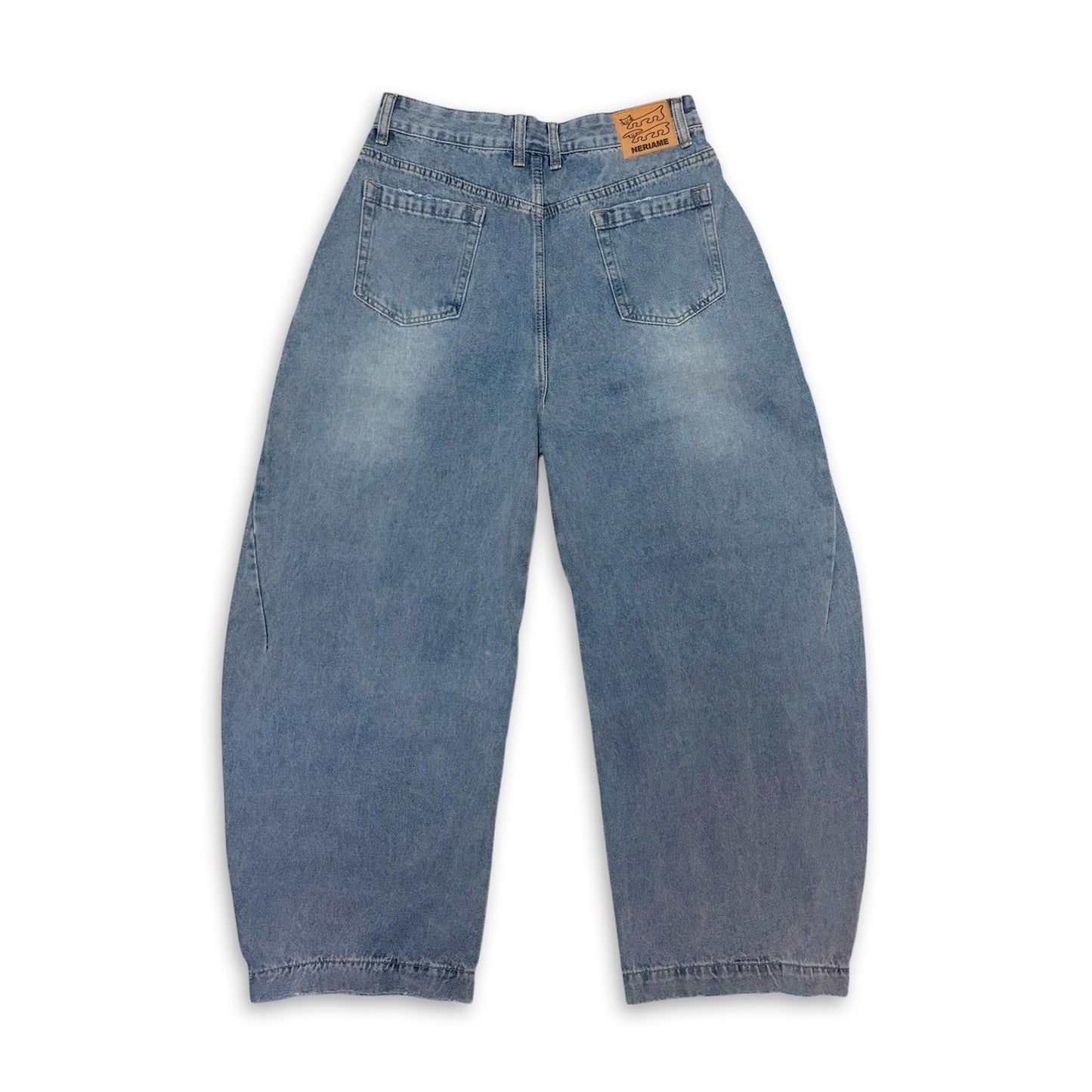 BARREL LEG JEANS (LIGHT BLUE)