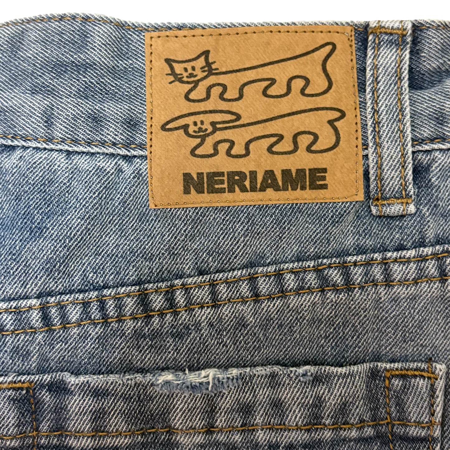 BARREL LEG JEANS (LIGHT BLUE)