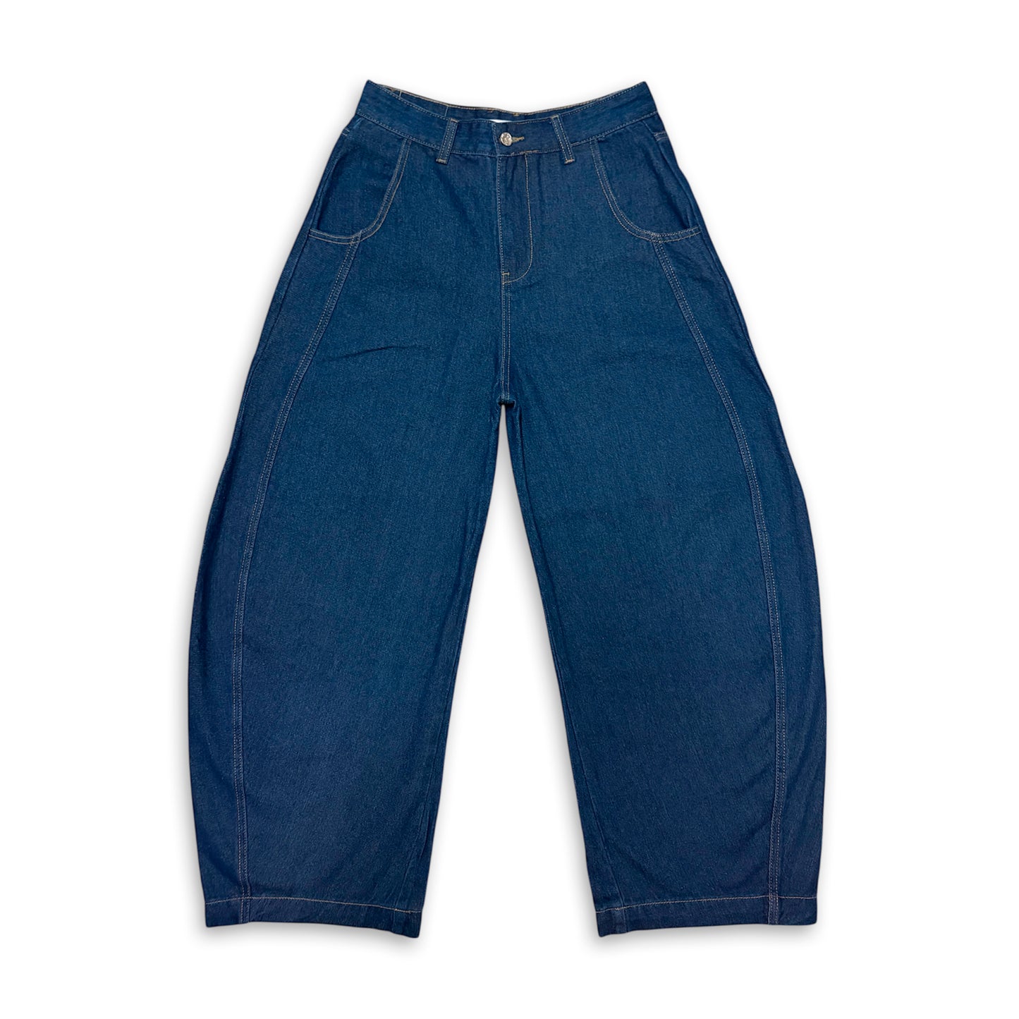 BARREL LEG JEANS (INDIGO)