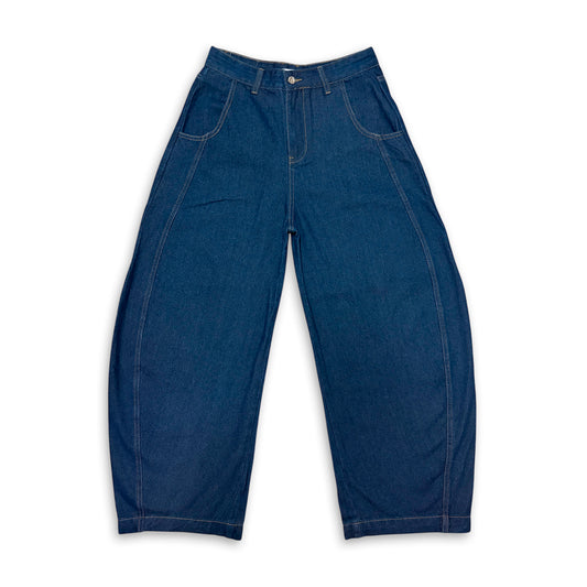 BARREL LEG JEANS (INDIGO)